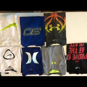 Under Armour and Nike shirts kids small excellent